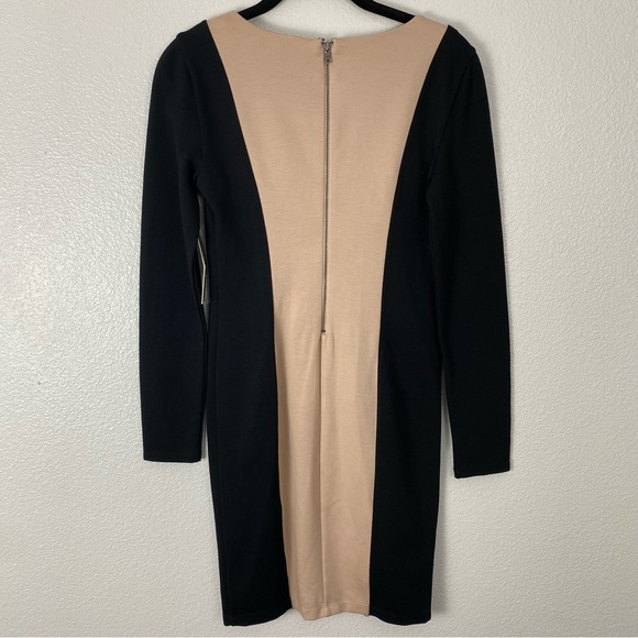 Alice And Olivia Employed Amena Colorblock Tan Dress - Picture 2 of 12